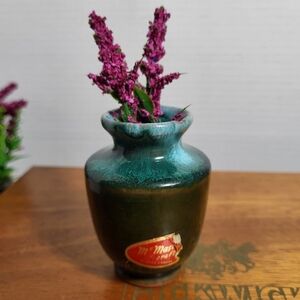 Vintage McMaster Craft Red Clay Pottery Miniature Bud Vase